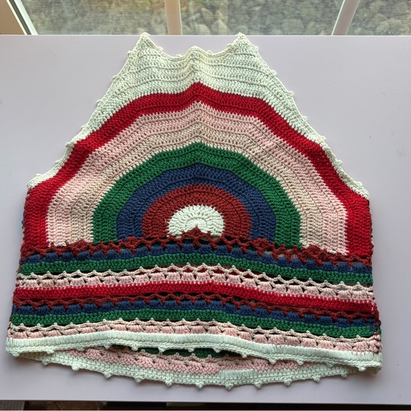 Altar'd State Tops - Altar'd State Multicolor Crochet Crop Top